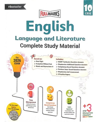 Full Marks Class 10 English Lang & Lit Complete Study Material Based on New NCERT Textbook | 2026 Exam